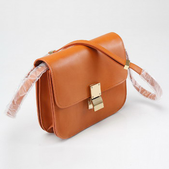 Celine Cow Leather Handbag 80077 Orange