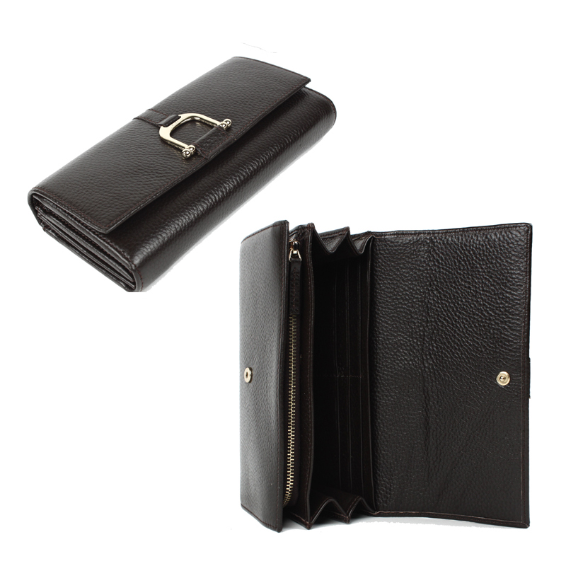 continental wallet with stirrup detail