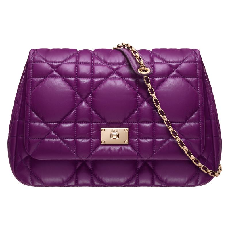 Light purple leather 'Dior Milly La Foret' bag