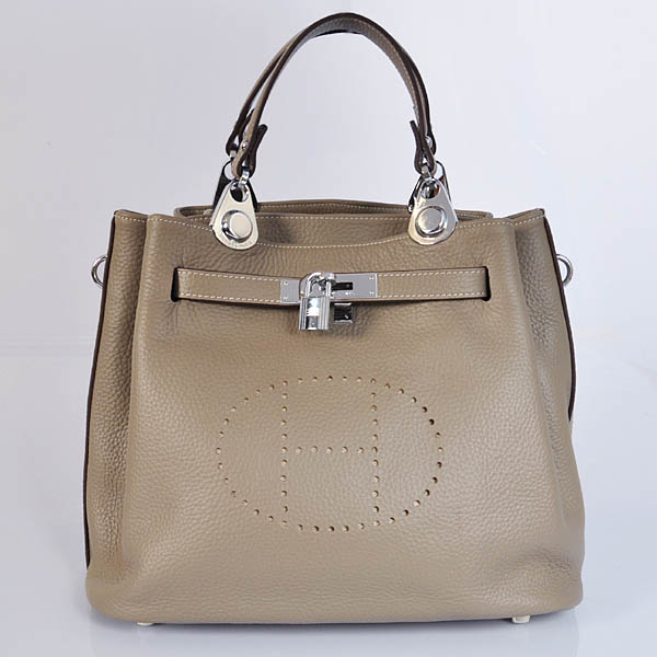 Hermes Mini so kelly bag in Dark Grey with Silver hardware