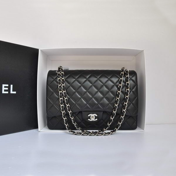 Chanel Original Leather Jumbo Flap Bag A47600 Black