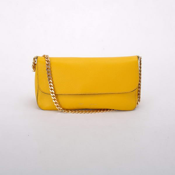 Celine Gourmette Small Bag in Ferrari Leather Yellow