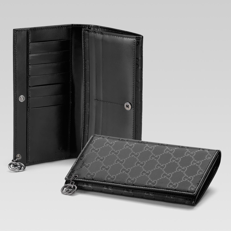 continental wallet with interlocking G detail