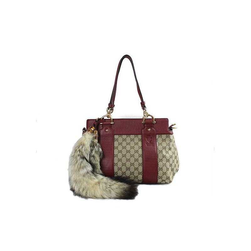 'smilla' medium top handle bag with removable fur