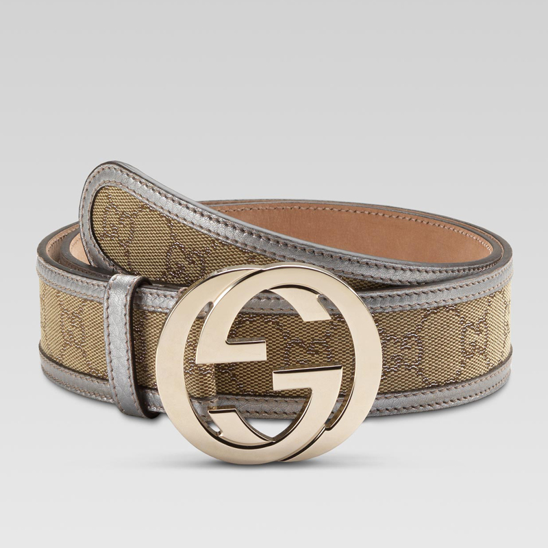 belt with interlocking G buckle