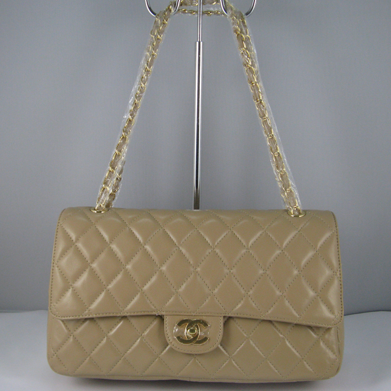 Chanel Apricot color with Gold chain