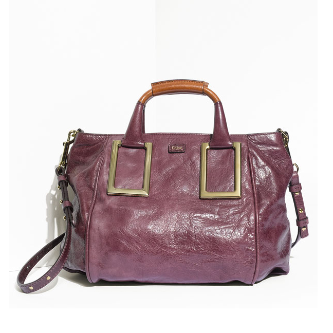 Chloe 'Ethel' Lambskin & Goatskin Leather Top Handle Satchel