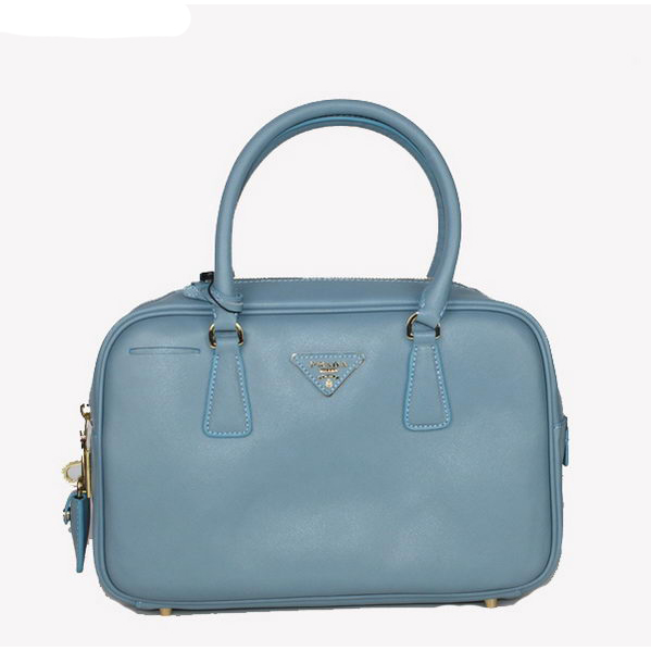 Prada Saffiano Leather Tote Bag BL1095 Blue