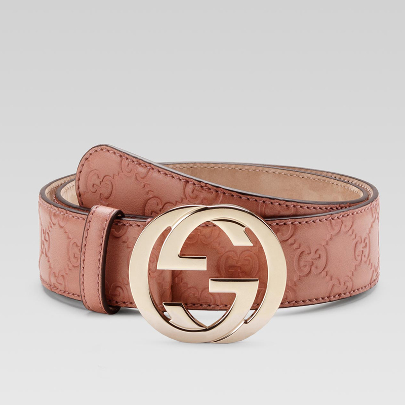 belt with interlocking G buckle