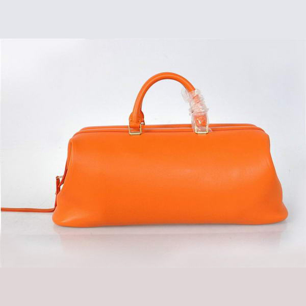 2012 New Celine Original Leather Tote Bag 348 Orange