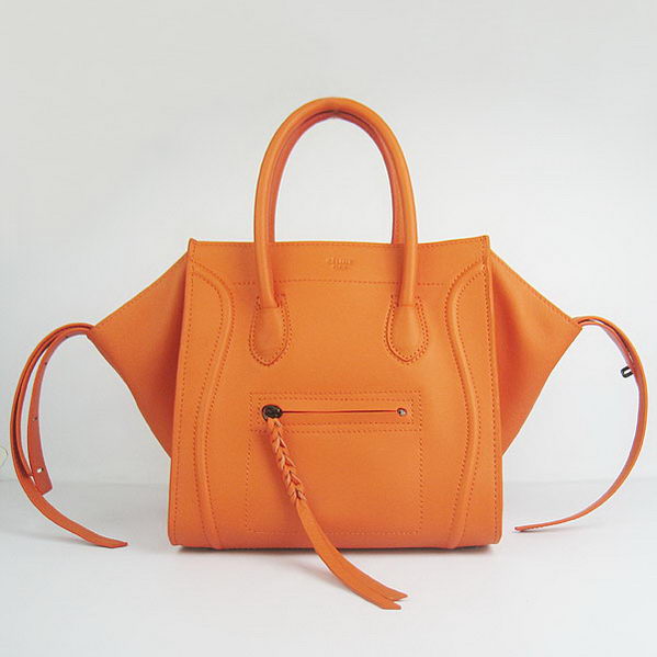 Celine Small Phantom Bags Original Calfskin Leather C1890 Orange