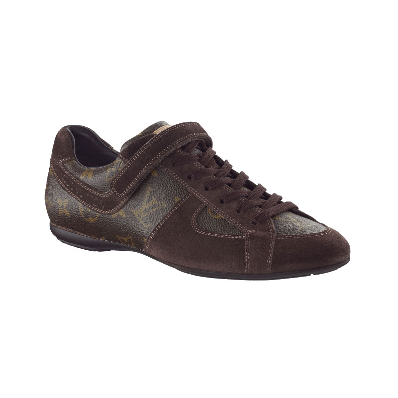 GLOBE TROTTER SNEAKER IN MONOGRAM CANVAS