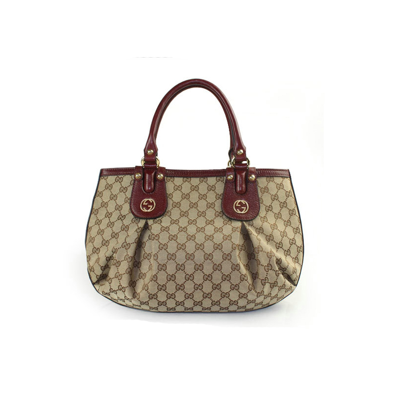 'scarlett' medium tote with studded interlocking G