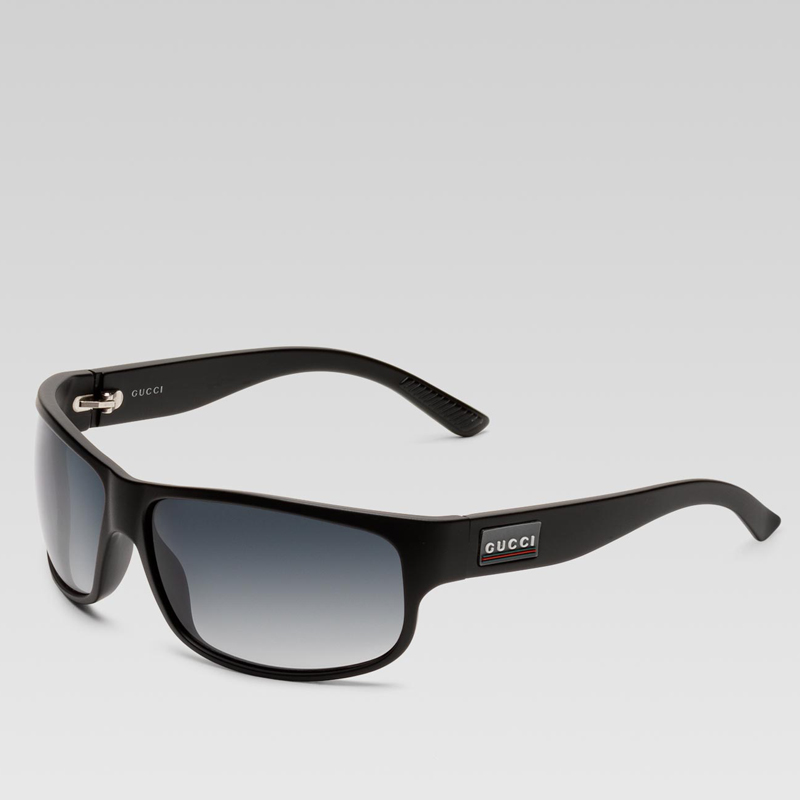 small rectangle frame sunglasses with gucci logo a