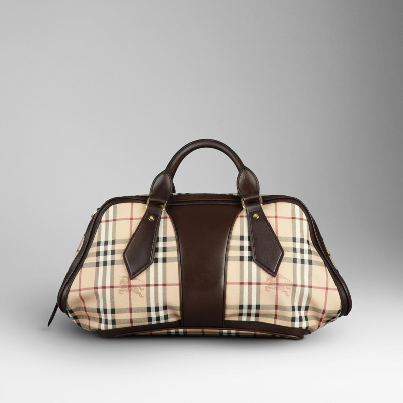 LARGE HAYMARKET CHECK BOWLING BAG