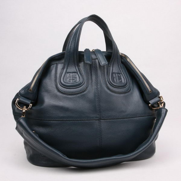 Givenchy Fashion Cow Leather Top Handle Bags Deep Blue 29881