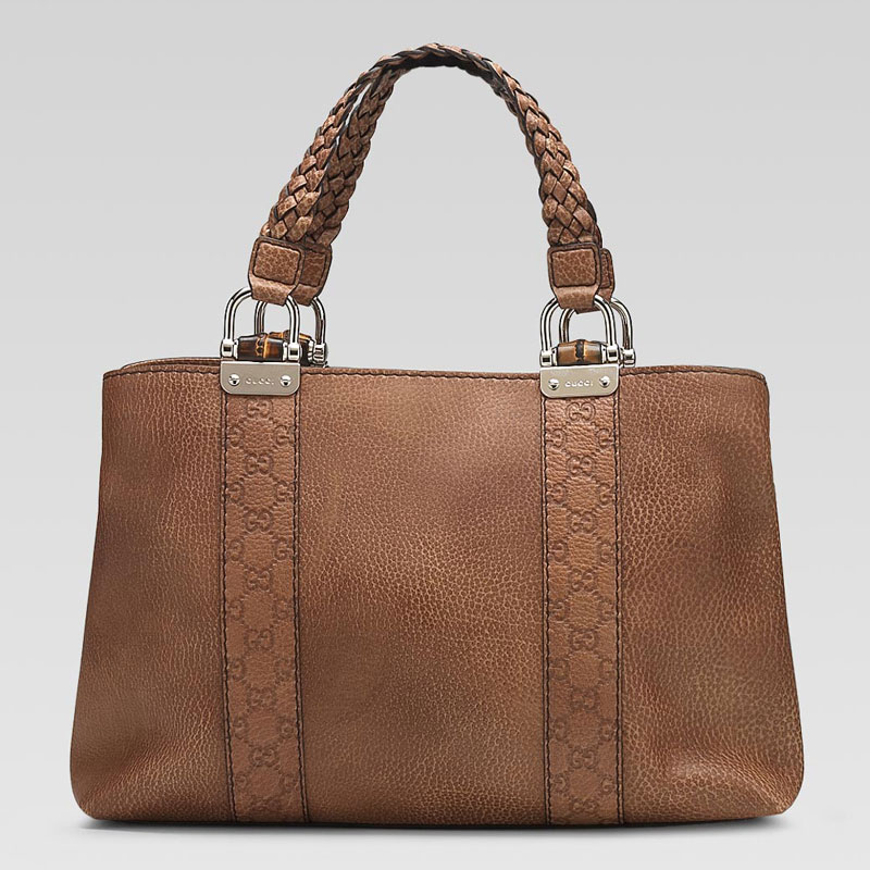 'bamboo bar' medium tote with bamboo detail