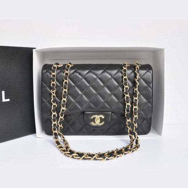 Chanel Original Leather Flap Bag A28600 Black Golden