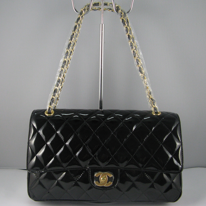 Chanel black color with Gold chain