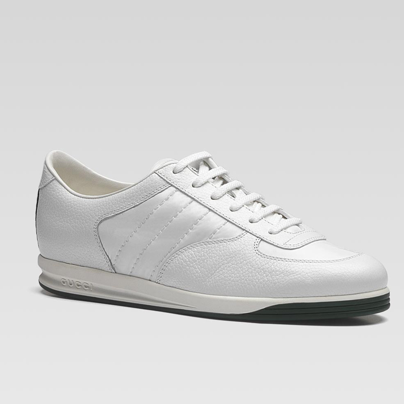 'tennis 84' lace-up sneakers with signature web de