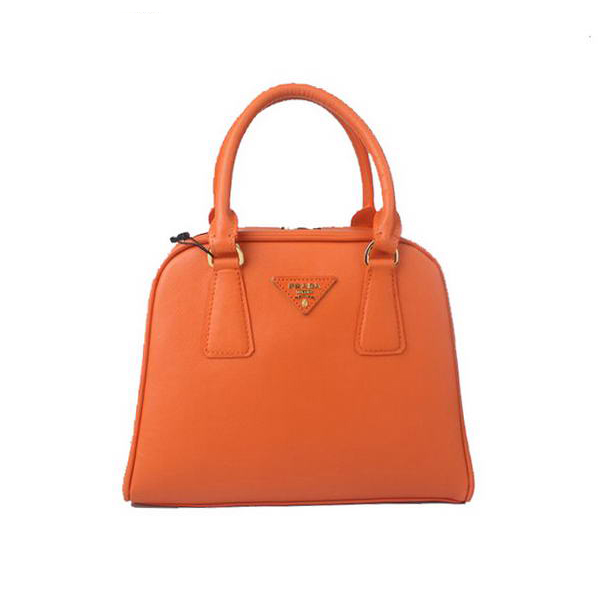 Prada Saffiano Leather Small Tote Bag BL0809 Orange