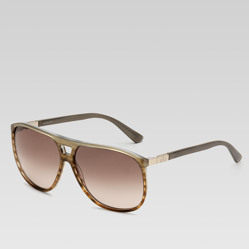 medium square frame sunglasses with gucci trademar