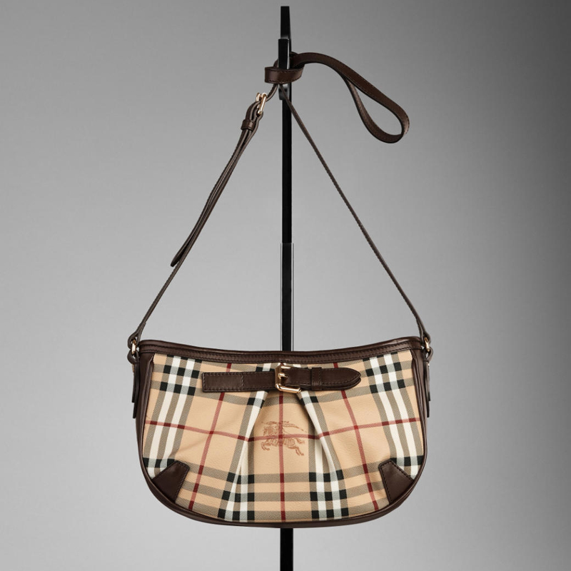 SMALL HAYMARKET CHECK CROSSBODY BAG