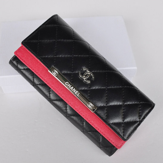 Chanel Wallet Sheepskin Leather A518 Rosy