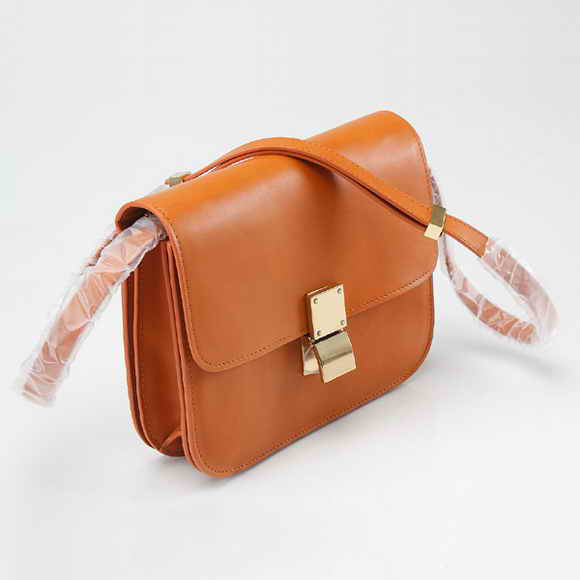 Celine Classic Box Large Flap Bag Orange