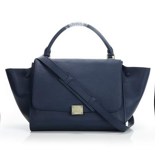 Celine Trapeze Bags Original Leather 3042 Royalblue