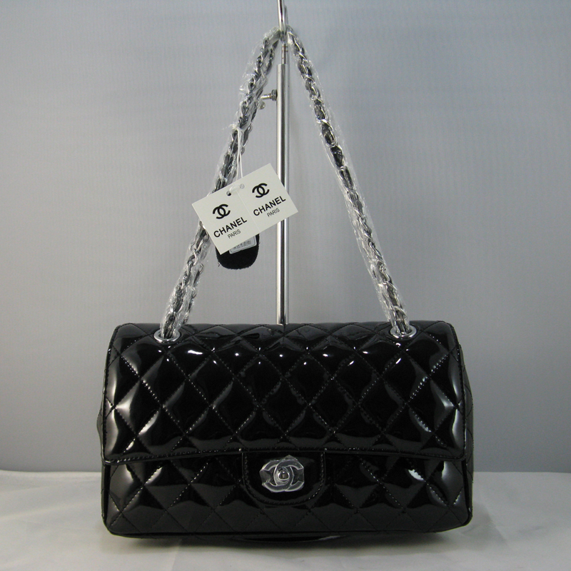 Chanel Black color with Silver chain