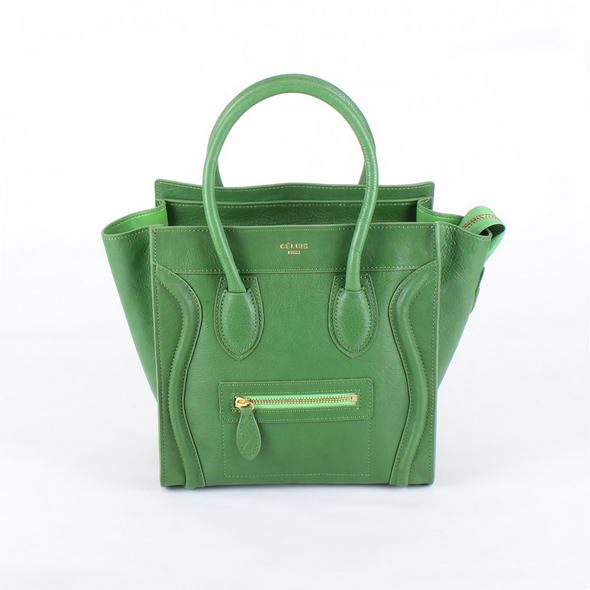 Celine Luggage Medium Bag 98167 in Green