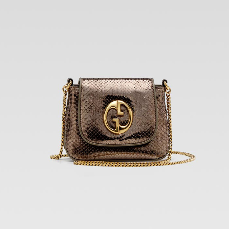 'gucci 1973' small shoulder bag with oval GG ornam