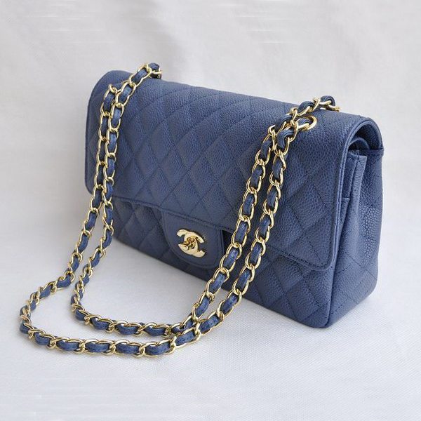 Chanel 2.55 Quilted Flap Bag 1112 Light Blue with Gold Hardware