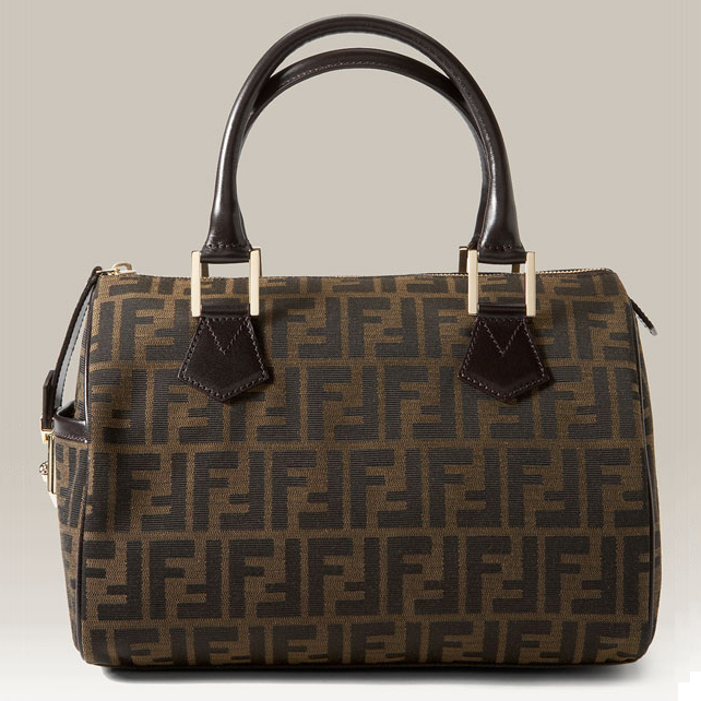 Fendi 'Chef Boston - Zucca' Logo Jacquard Satchel