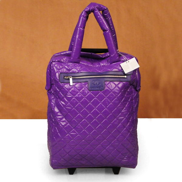 Chanel CoCo Cocoon Quilted Nylon Trolley A47204 Hyacinthine