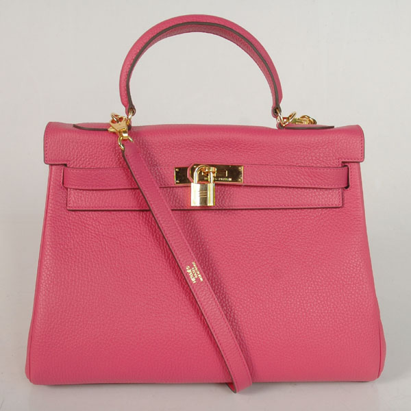 Hermes Kelly 32CM clemence leather in Peach with Gold hardware