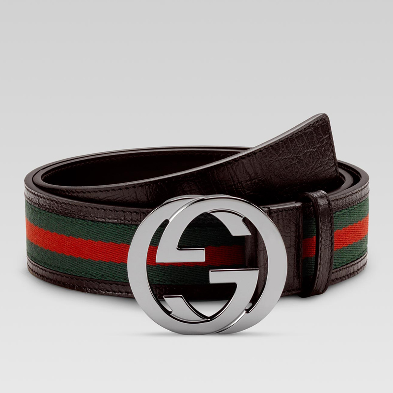 belt with interlocking G buckle