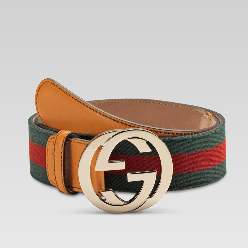 belt with interlocking G buckle