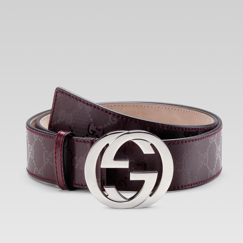 belt with interlocking G buckle