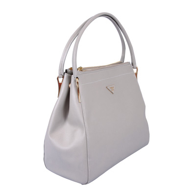 BR4401 Light grey Cross pattern full leather