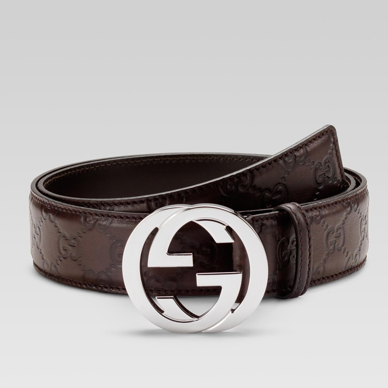 belt with interlocking G buckle