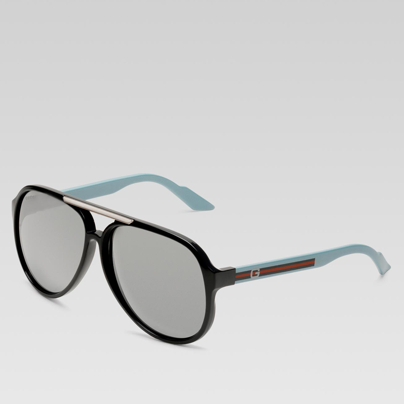 medium aviator sunglasses with G detail and signat