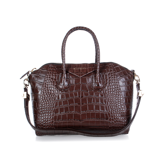 Givenchy Antigona Bag Crocodile Leather 9981 Coffee