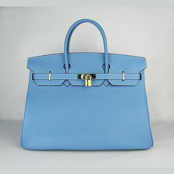 Hermes 40CM Light Blue (gold)