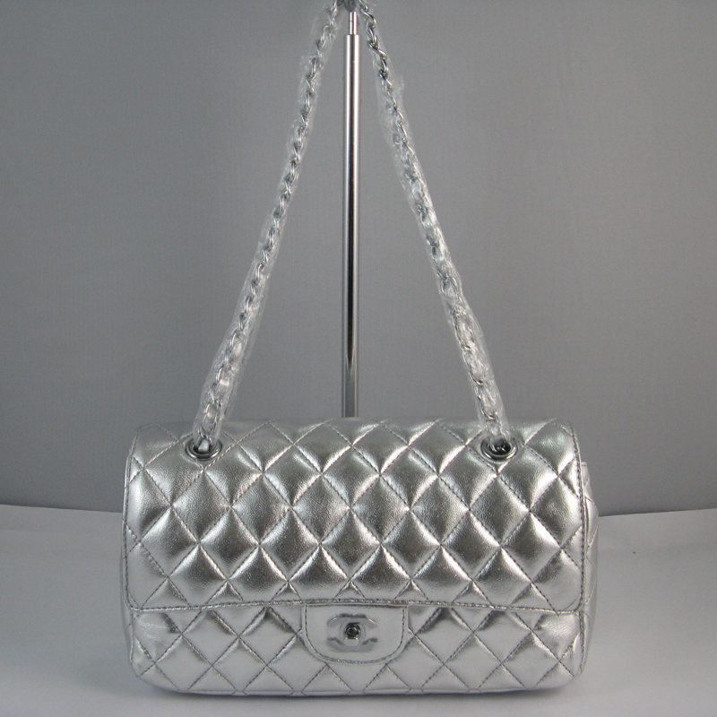 Chanel Silver color with Silver chain