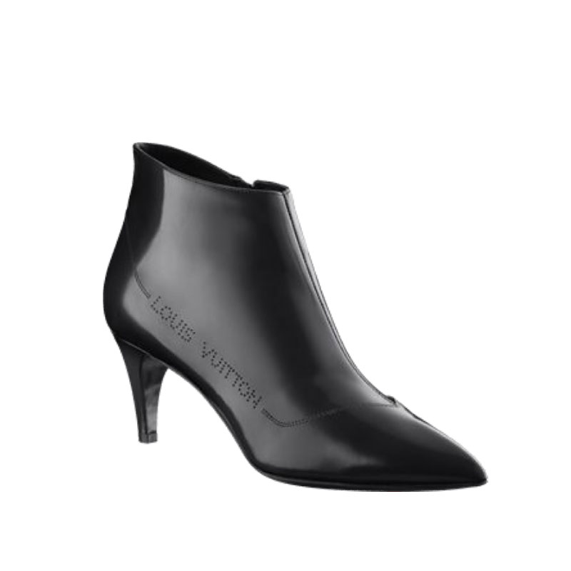 FRIVOLOUS LOW BOOT 6,5CM IN GLAZED CALF LEATHER