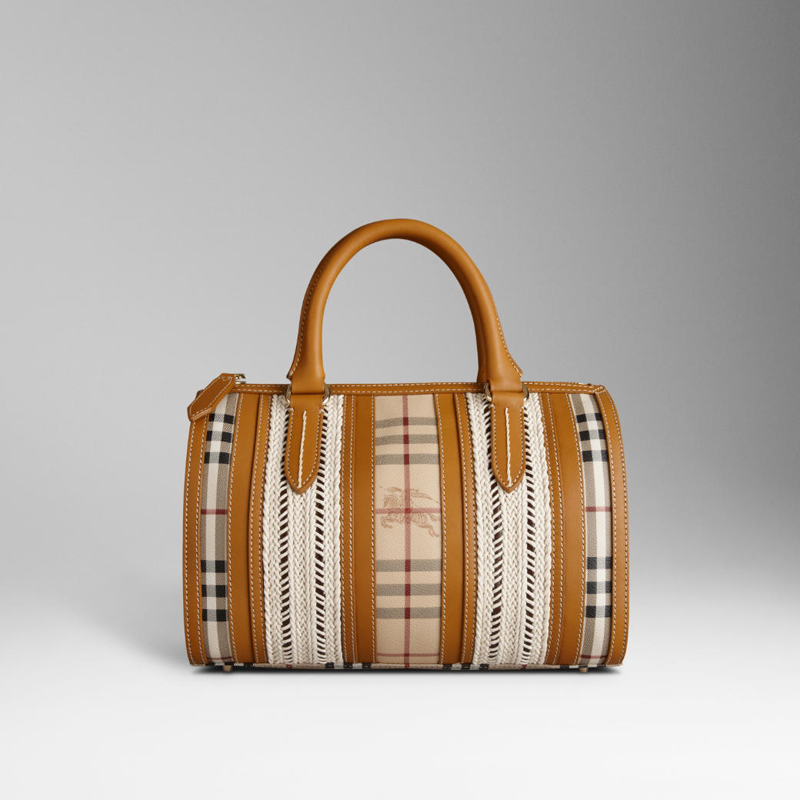 MEDIUM WOVEN ROPE BOWLING BAG