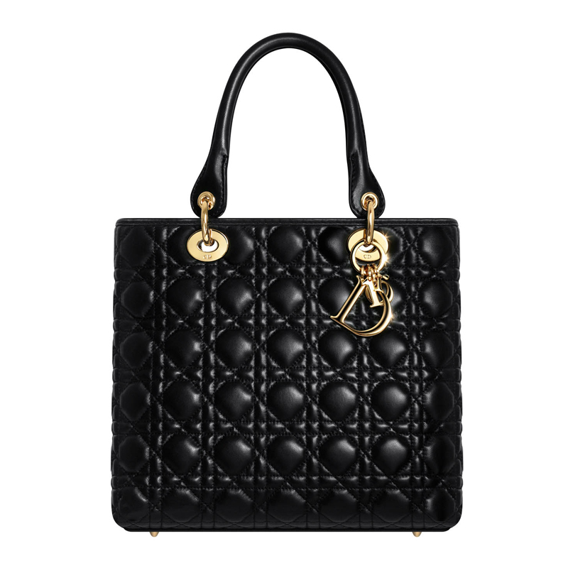 Black leather 'Dior Soft' zipped bag