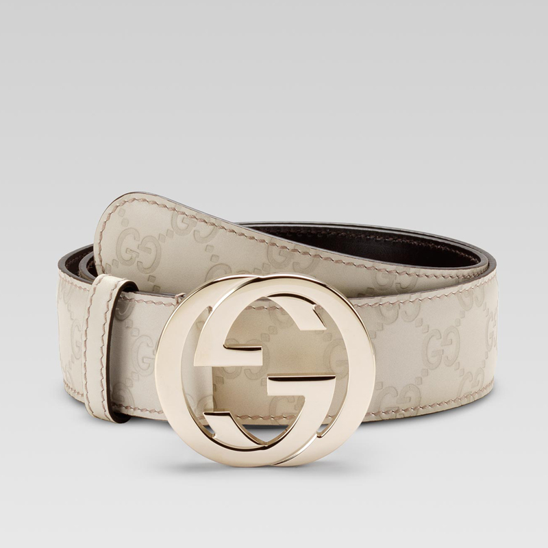 belt with interlocking G buckle